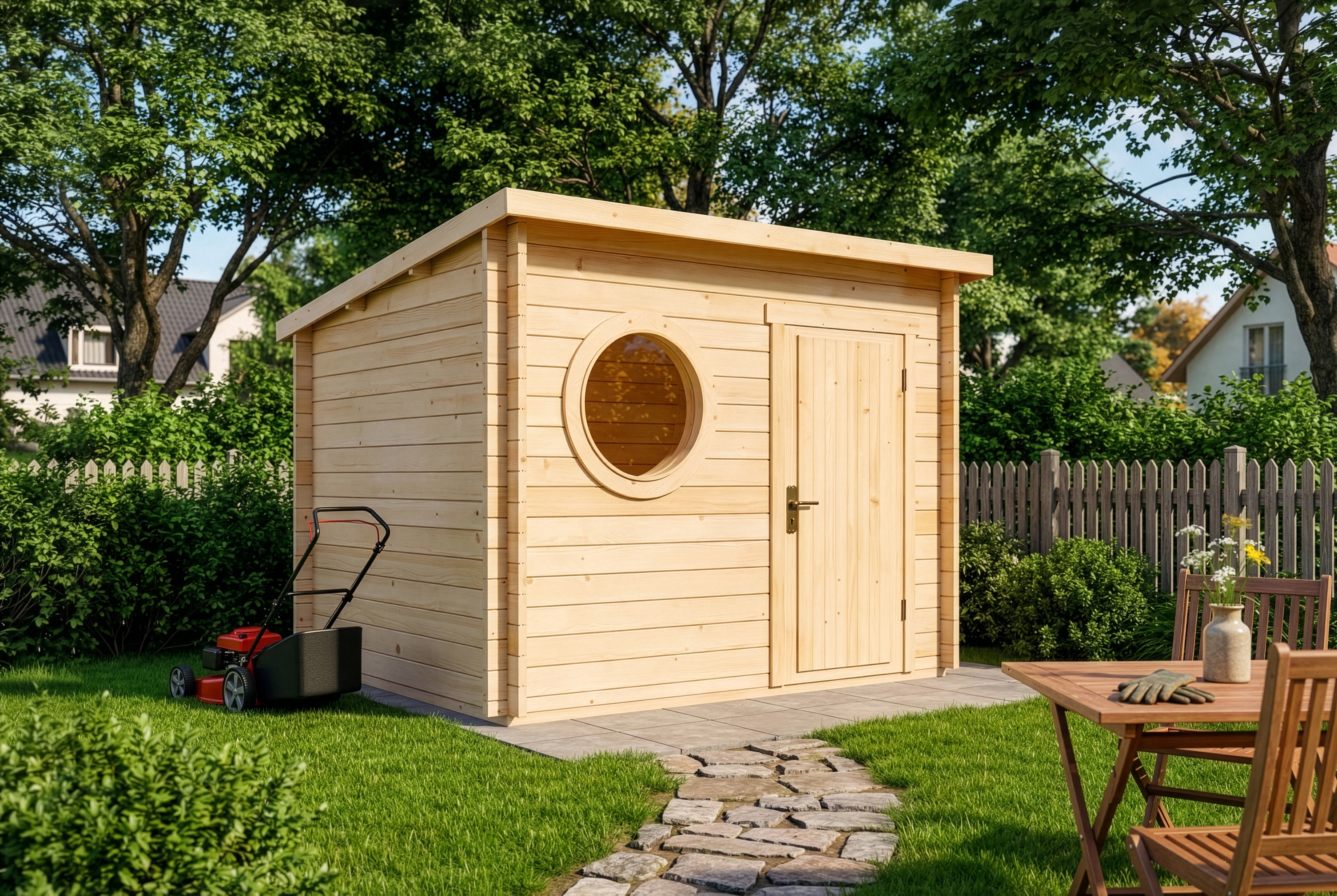 15% reduziert! Gartenhaus Maria Rondo A 6m² Unkategorisiert online kaufen