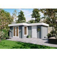 26 % Discount! Fjordholz Flachdach Gartenhütten Modell Tobi 28 B 15m² Unkategorisiert online kaufen