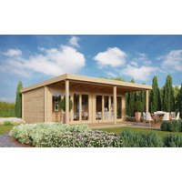 26 % Discount! Fjordholz Gartenhütten Modell Kevin 44 mit Vordach 28m² Unkategorisiert online kaufen