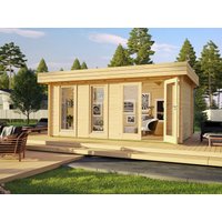 26 % Discount! Fjordholz Gartenhütten Modell Miriam 44 B Modern 15m² Unkategorisiert online kaufen