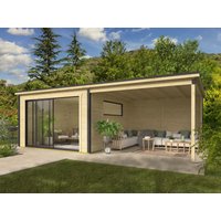 26 % Discount! Fjordholz Gartenhütten Modell Poel-2-mit-Anbau 16m² Unkategorisiert online kaufen