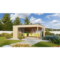 26 % Discount! Fjordholz Gartenhütten Modell Q-BIC Alu 70 F 25m² Unkategorisiert online kaufen