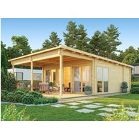 26 % Discount! Fjordholz Gartenhütten Modell Taunus 70 mit Vordach 28m² Unkategorisiert online kaufen