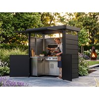 33 % Discount! Metall Grillhaus Modell GrillCube 3,26 m² Anthraz Unkategorisiert online kaufen