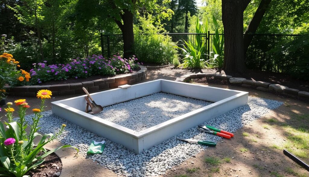 Fundament für Gartenhütte Fundament für Gartenhütte