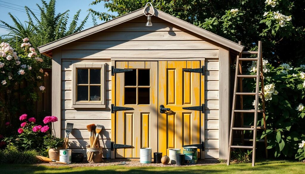 Gartenhütte streichen Fehler vermeiden