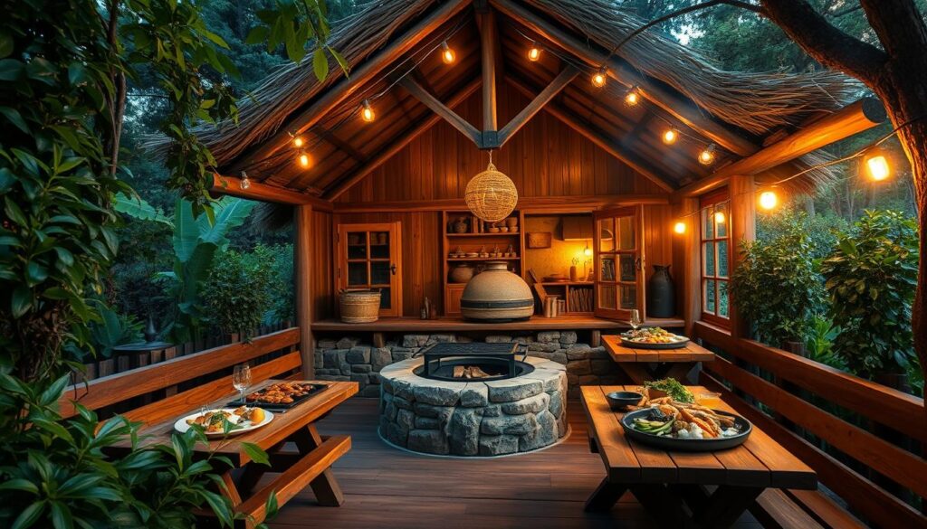 Grillhütte Holzkonstruktion Grillhütte Holzkonstruktion