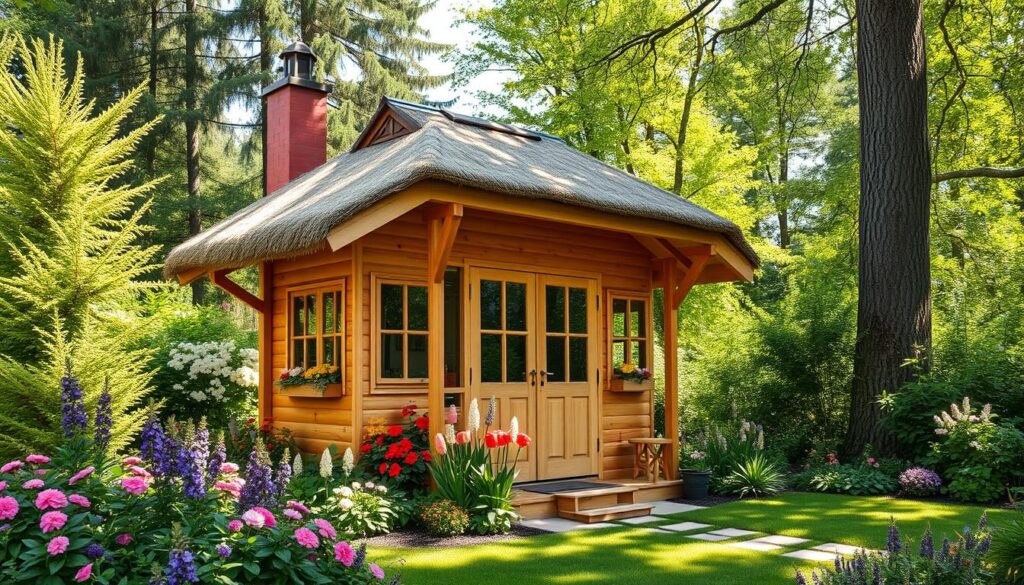 Schwedenhaus Gartenhütte im nordischen Stil Schwedenhaus Gartenhütte im nordischen Stil