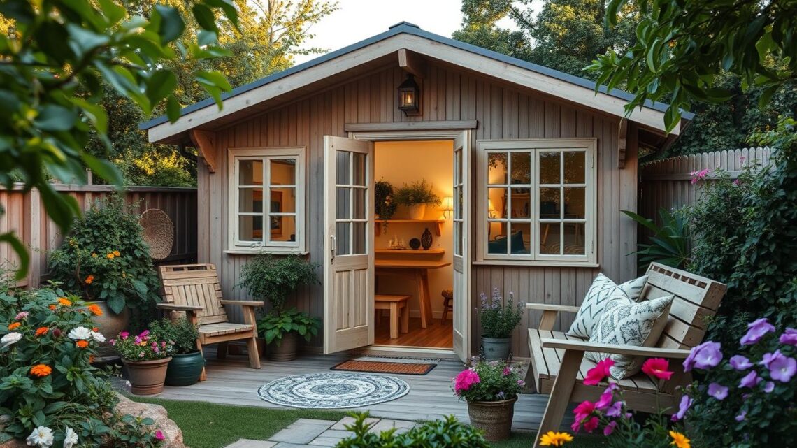 Schwedenhaus als Gartenhütte – Nordischer Charme