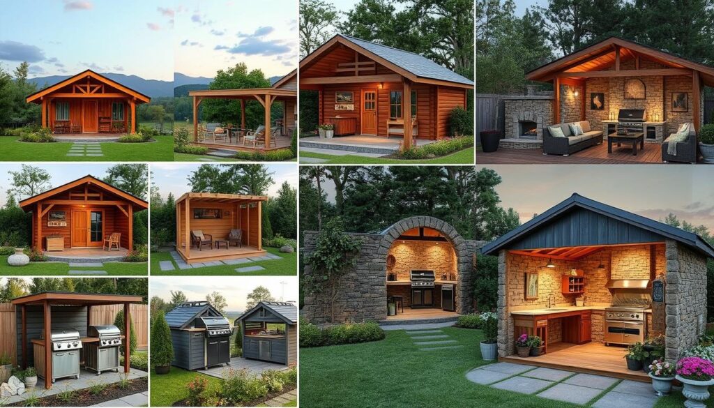 Verschiedene Grillhäuser Designs Verschiedene Grillhäuser Designs