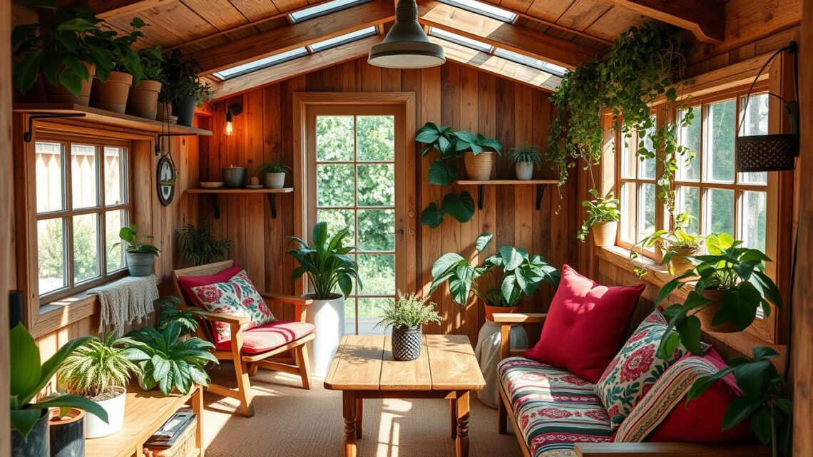 Kleine Gartenhütte platzsparend einrichten – Tipps & Ideen