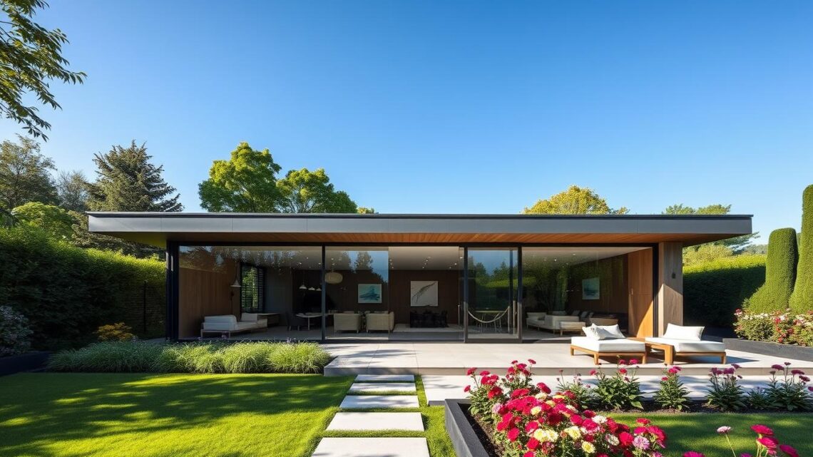 Modernes Gartenhaus Flachdach – Design für Ihren Garten