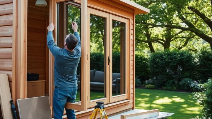 Gartenhaus Fenster einbauen & abdichten – DIY Anleitung