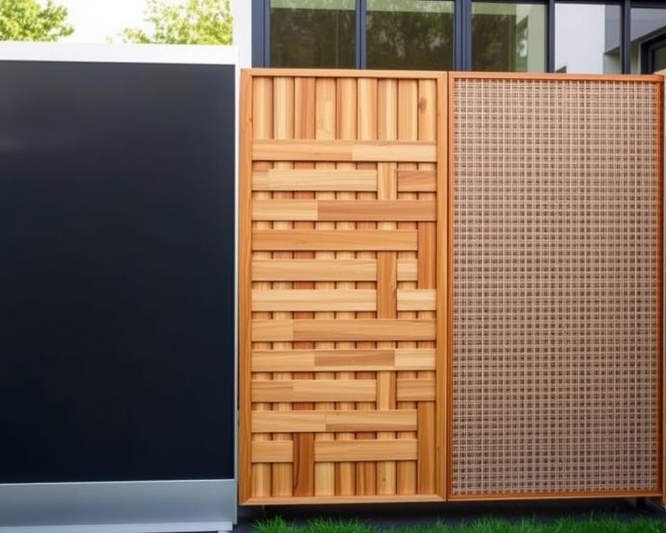 Moderne Sichtschutz Materialien