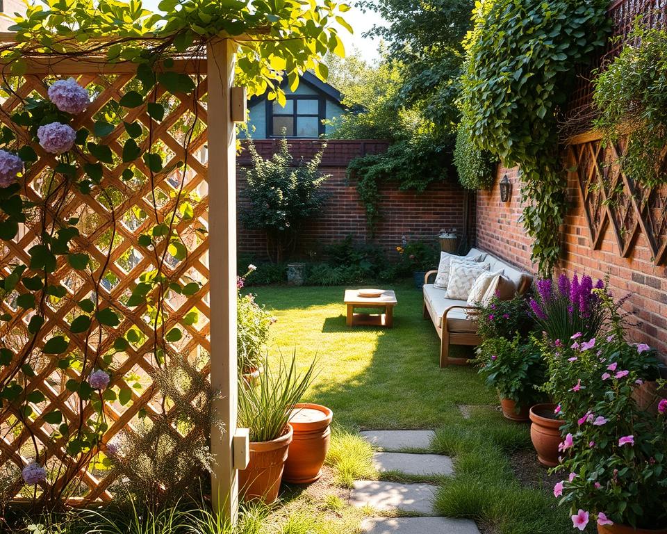Sichtschutz kleiner Garten Ideen