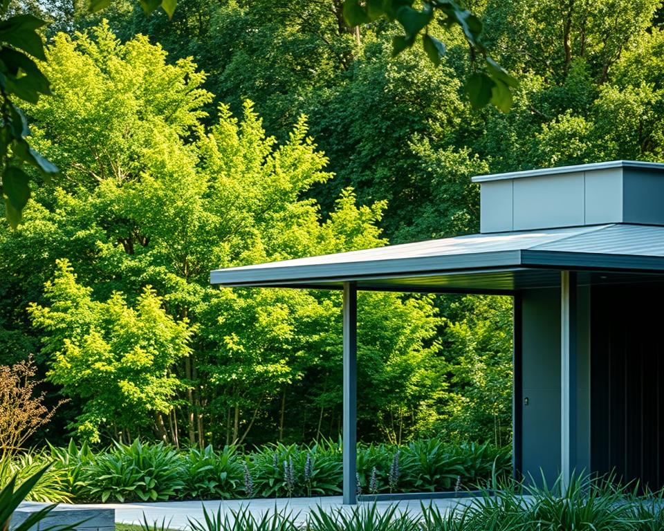 Design Gartenhaus Metall