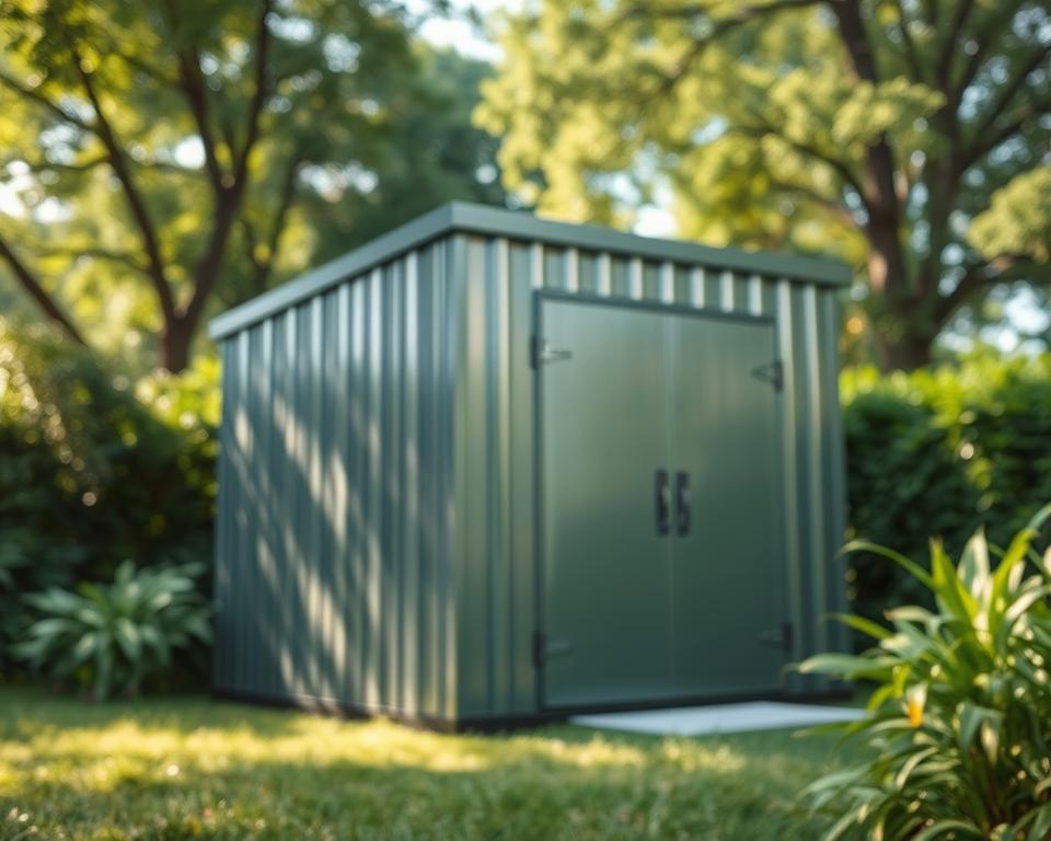 Metall Gartenhaus Haltbarkeit