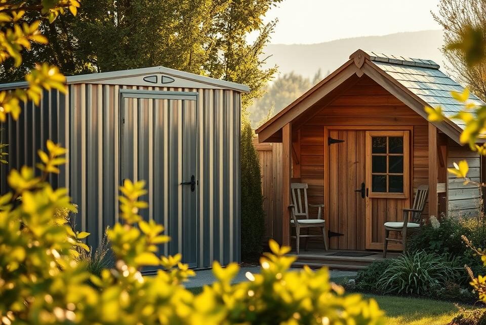 Metall oder Holz Gartenhaus – Was ist besser?