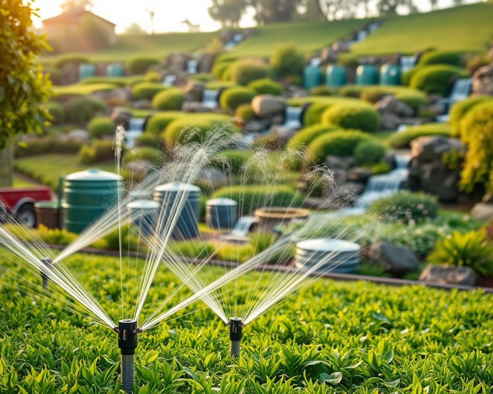 Automatische Bewässerung und Zisternen