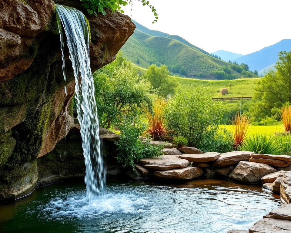 Planung Wasserfall Brunnen Standort