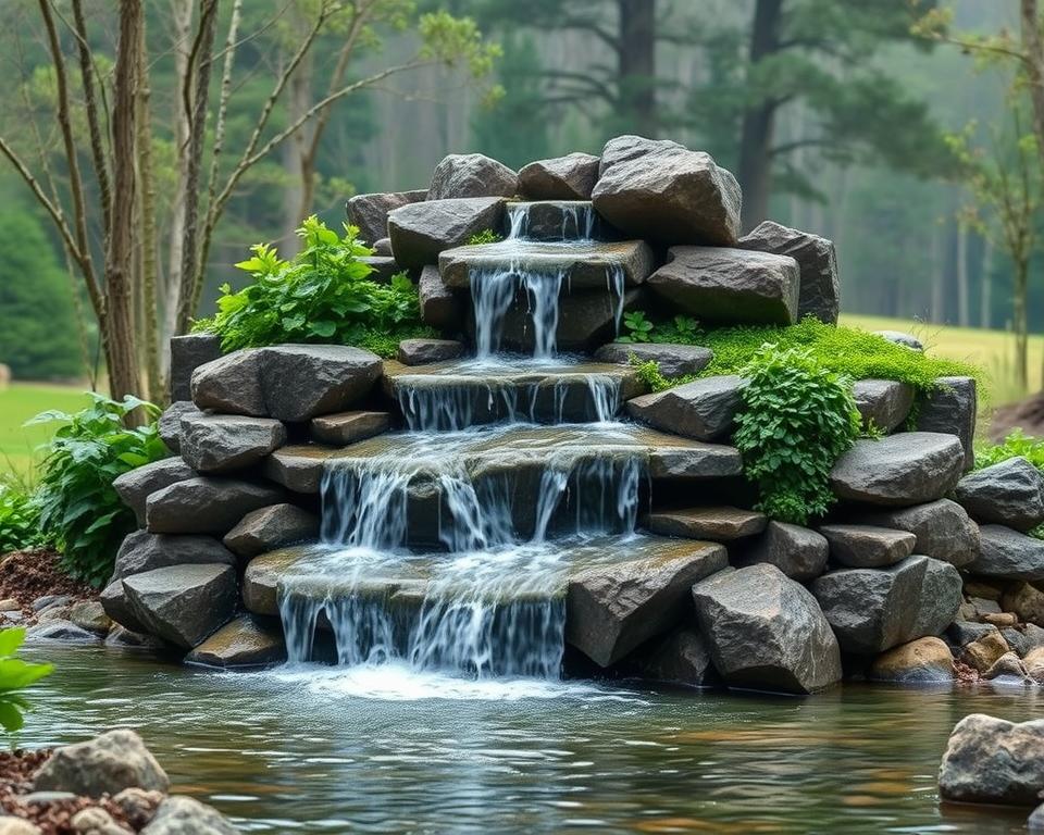 Wasserfall Bau Struktur