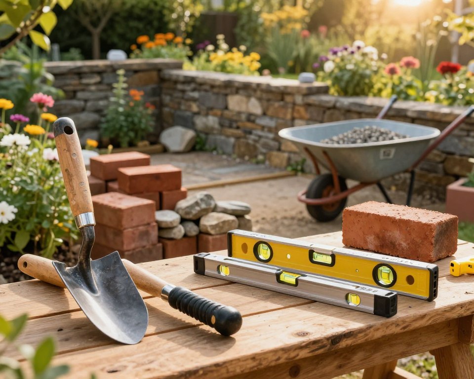 Werkzeuge für Mauerbau Werkzeuge für Mauerbau
