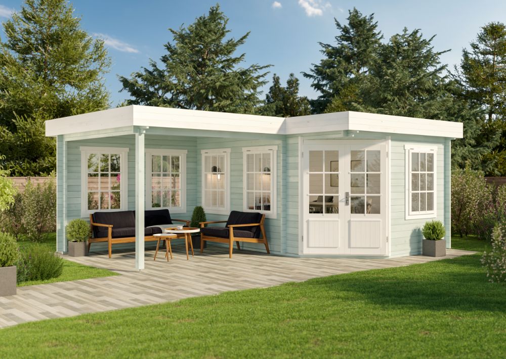 16% reduziert! 5-Eck Gartenhaus Pepe 24m²