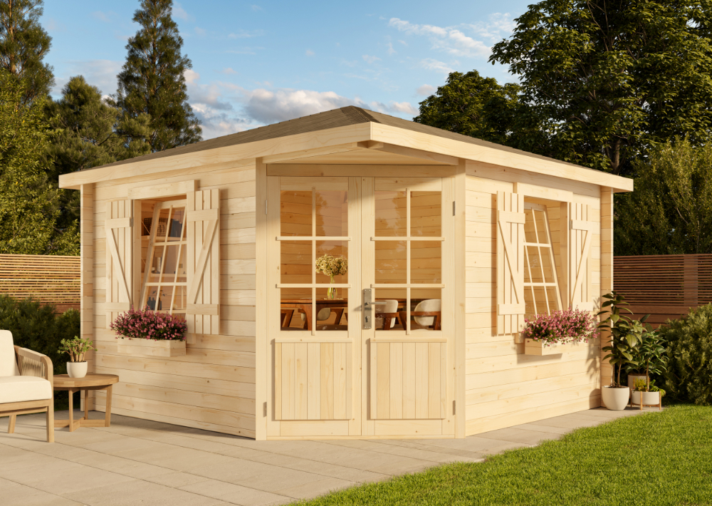 5-Eck Gartenhaus Monica Royal 16m²