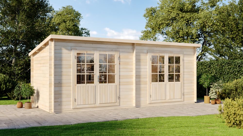 16% reduziert! Gartenhaus Maria Twin 18m²