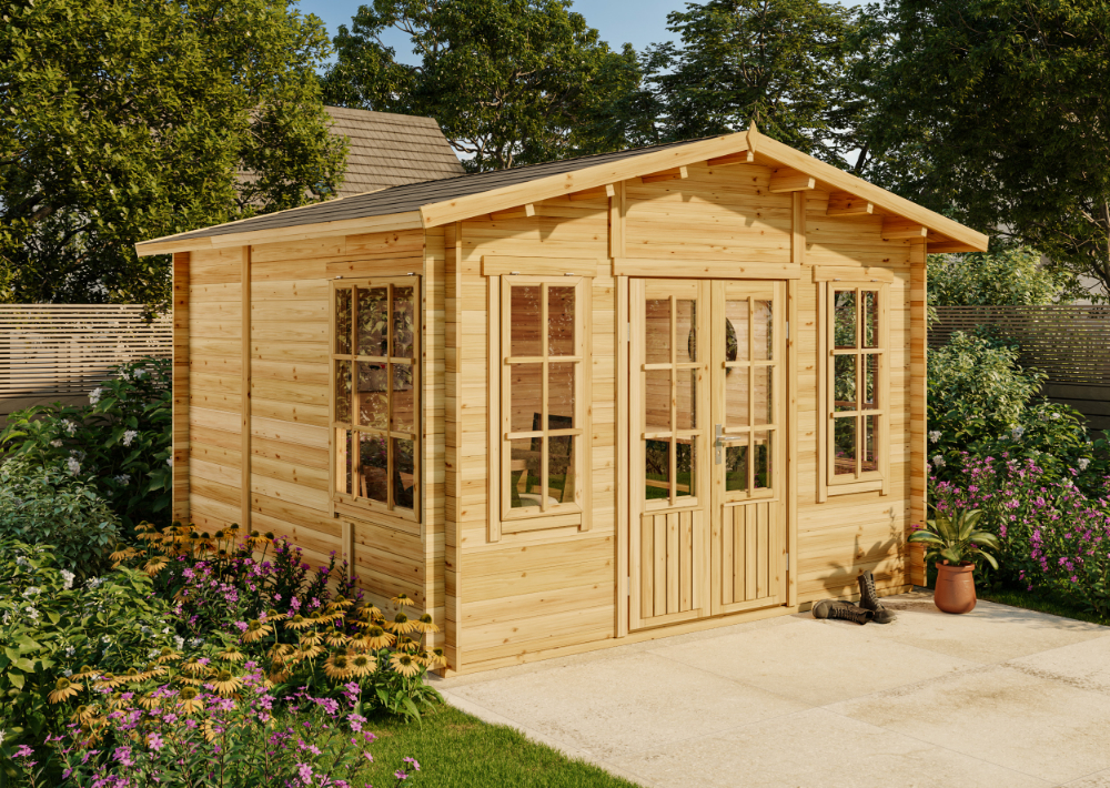 Gartenhaus Gabriela-28 350 x 350 cm 16m²