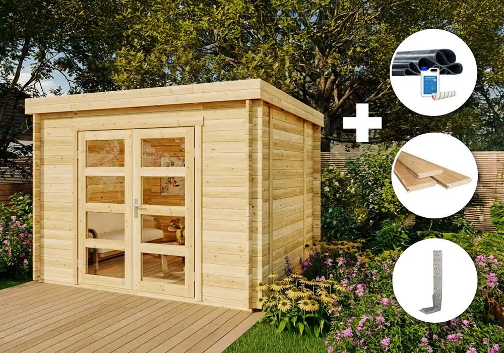ECO Set - Gartenhaus Paloma Sol 9m²