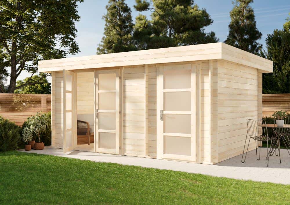 23% reduziert! Gartenhaus Modern E 15m²