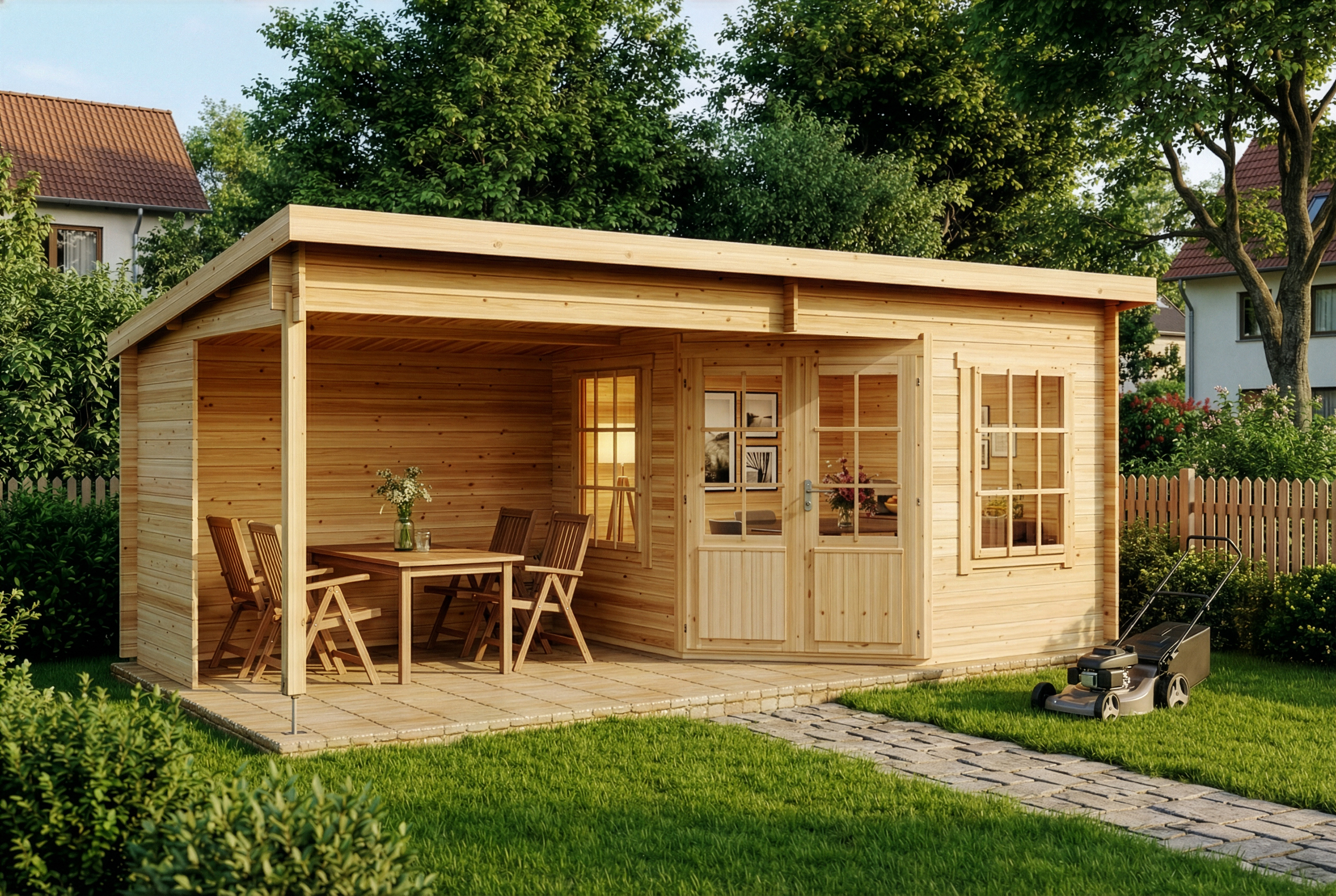 16% reduziert! Gartenhaus Carl 18m²