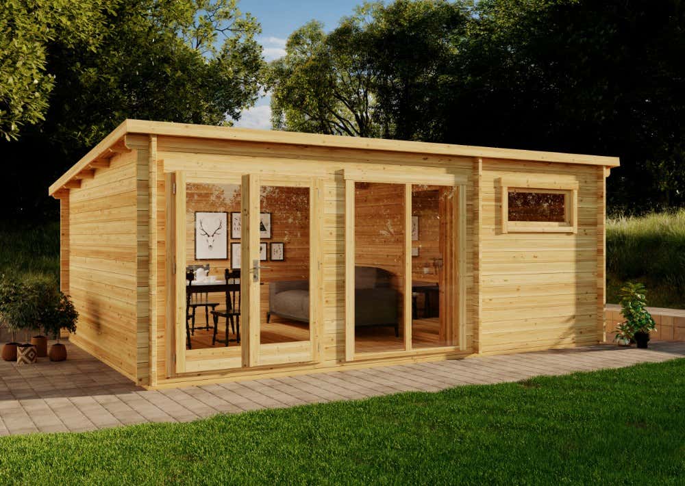 20% reduziert! Gartenhaus Atrium E 24m²