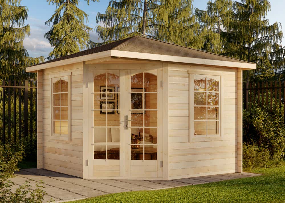 15% reduziert! 5-Eck Gartenhaus Viking 9m²