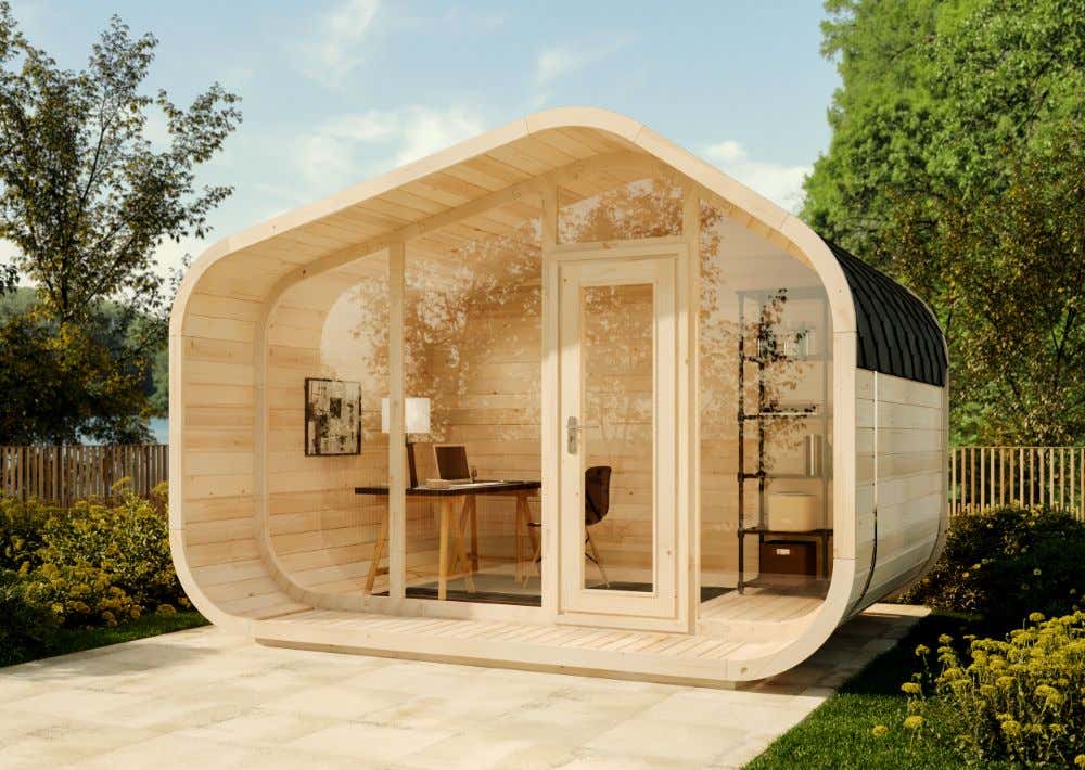 12% reduziert! Gartenhaus ScandiCube Wave Premium 12m²