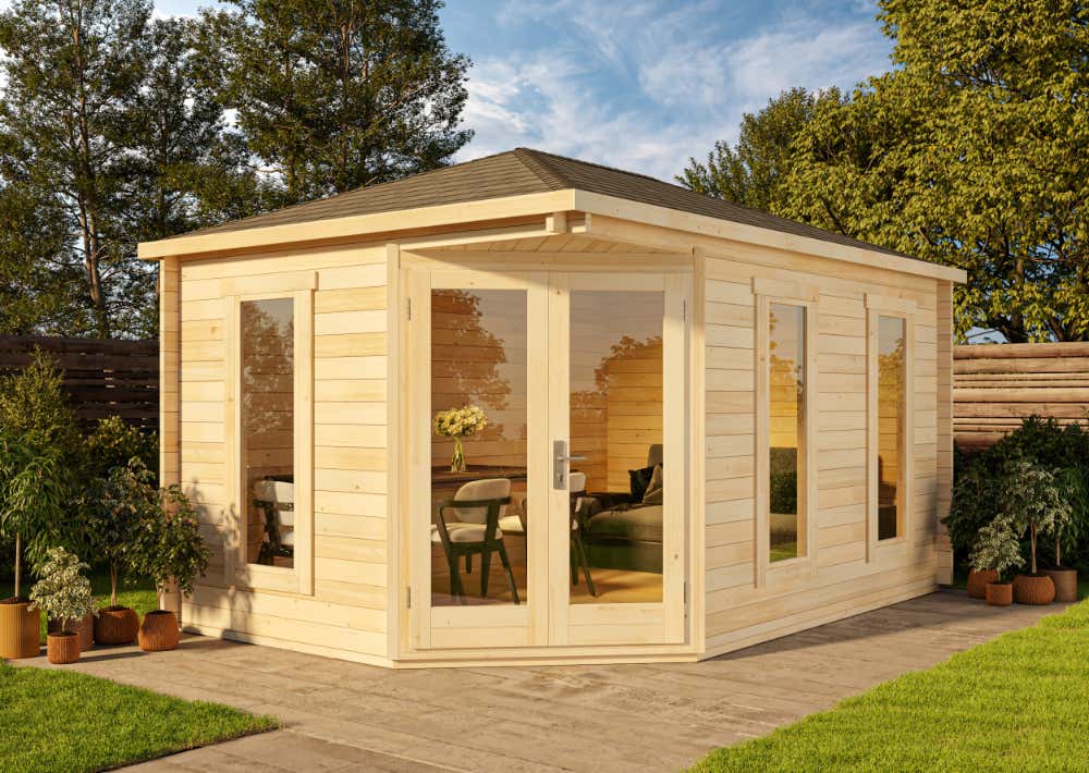 5-Eck Gartenhaus Lido 15m²