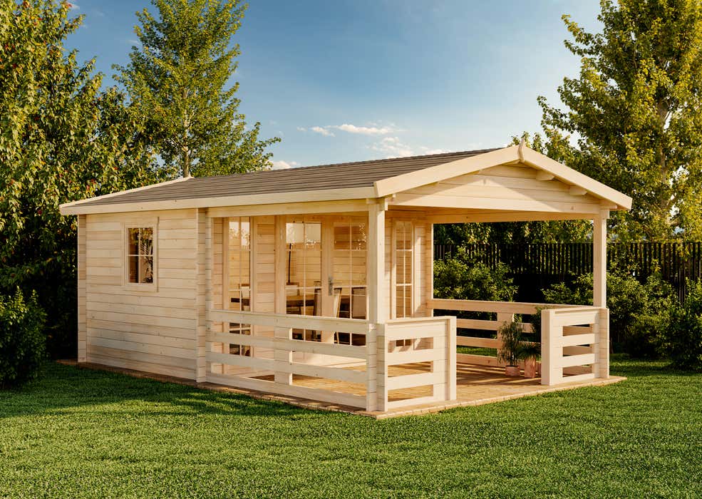 16% reduziert! Gartenhaus Lappland B 24m²
