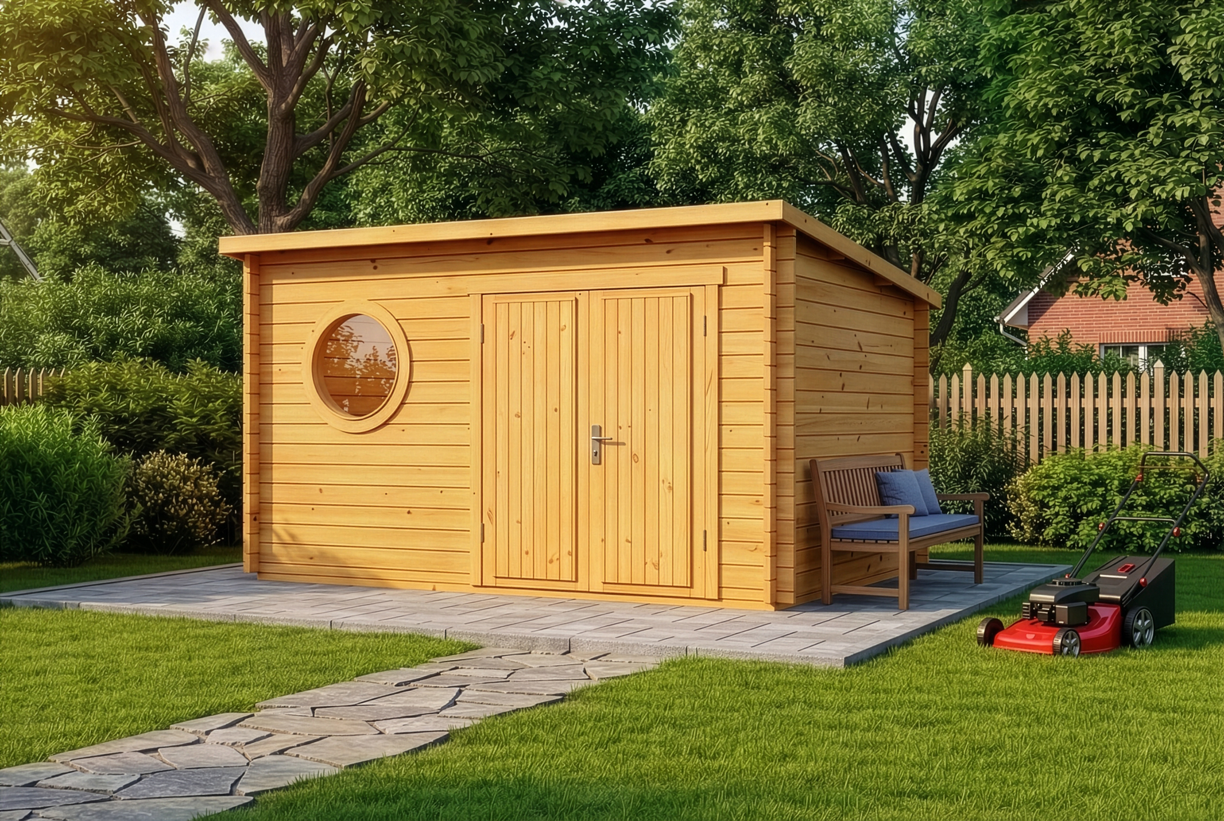 20% reduziert! Gartenhaus Maria Rondo B 12m²