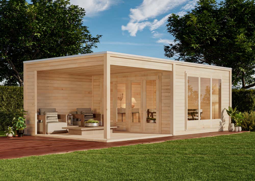 Design Gartenhaus Cubus Plus 28m²