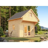 26 % Discount! Fjordholz Satteldach Gartenhütten Modell Ontario 44 12m²