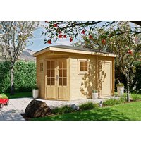 26 % Discount! Fjordholz 5-Eck Gartenhütten Modell Evelyn 1D 9m²