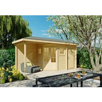 26 % Discount! Fjordholz 5-Eck Gartenhütten Modell Evelyn 1E 12m²
