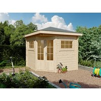 26 % Discount! Fjordholz 5-Eck Gartenhütten Modell Evelyn 2A 9m²