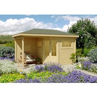 26 % Discount! Fjordholz 5-Eck Gartenhütten Modell Evelyn 2B 12m²