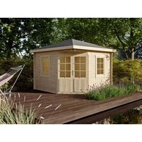 26 % Discount! Fjordholz 5-Eck Gartenhütten Modell Evelyn 3A 9m²