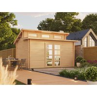 26 % Discount! Fjordholz Pultdach Gartenhütten Modell Aktiva-28 B 12m²