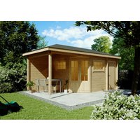 26 % Discount! Fjordholz 5-Eck Gartenhütten Modell Evelyn 2E 15m²