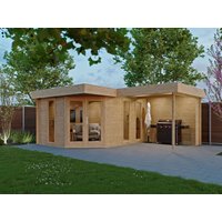 26 % Discount! Fjordholz 5-Eck Gartenhütten Modell Miro 28 30m²