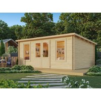 26 % Discount! Fjordholz Pultdach Gartenhütten Modell Rex 28 A 15m²